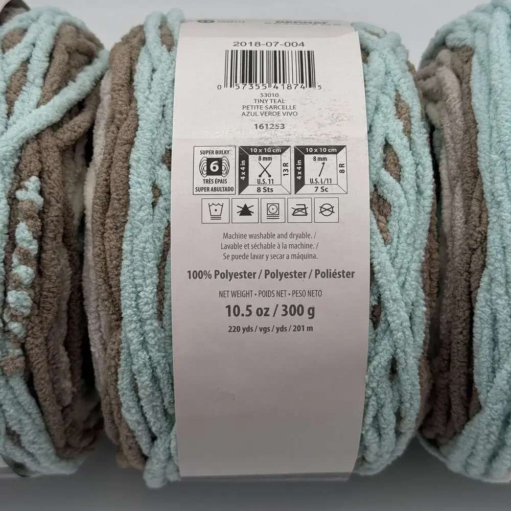 Bernat Baby Blanket Stripes Yarn Lot of 6 x 10.5 oz Joann Exclusive NEW